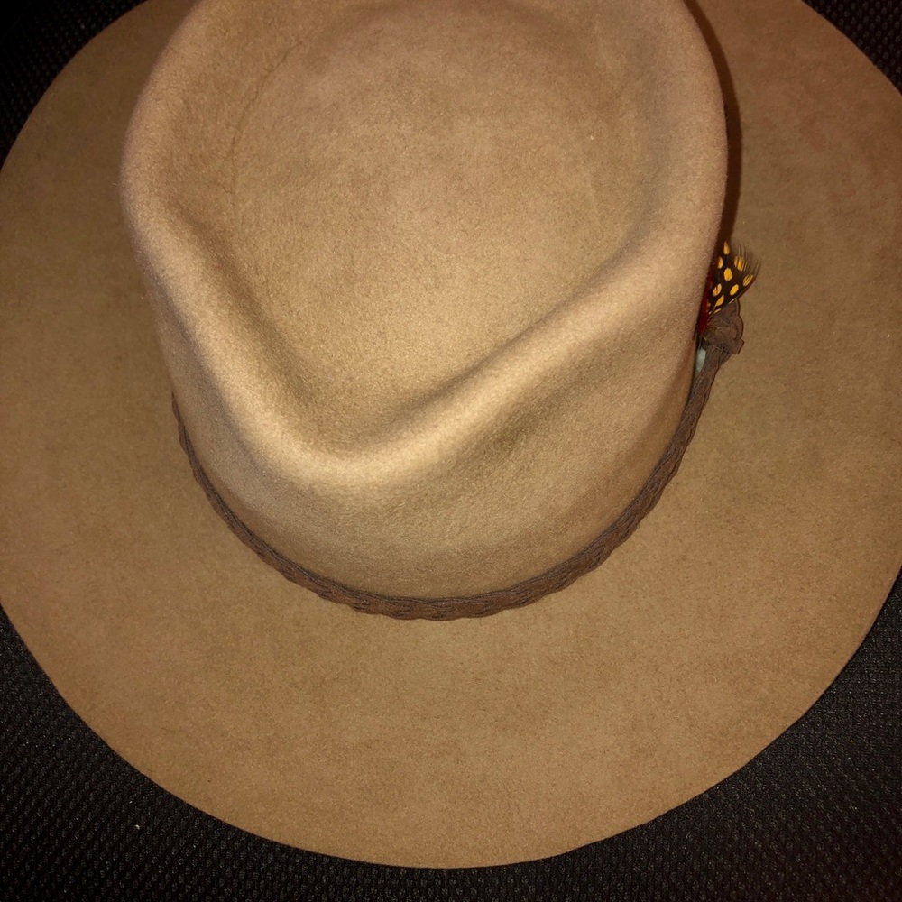 Sz L Drover Swagman Fur Felt Australian Hat Unisex Mink Brown - Picture 16 of 17